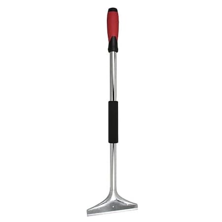 Warner 6" H.D. Paint & Wall Scraper, 24" Steel Handle with Threaded Soft Grip 11221